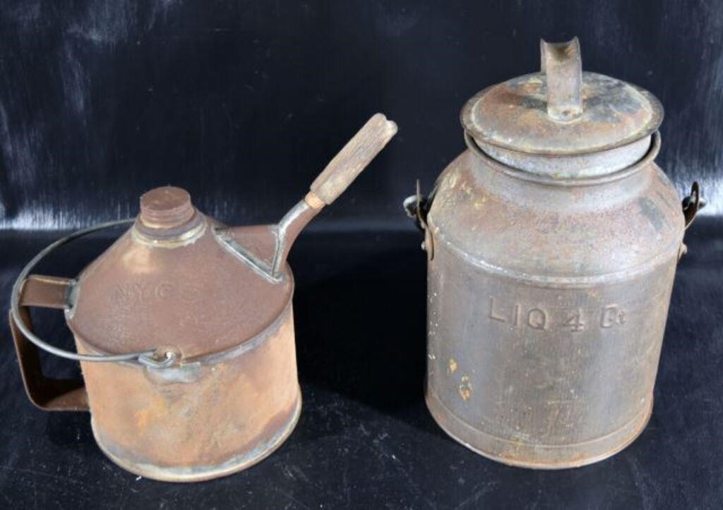 Antique New York Central System Oil Can