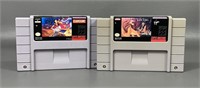 Super Nintendo Lion King & Aladdin Game Cartridges
