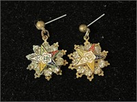 Masonic Order Of The Eastern Star Earrings