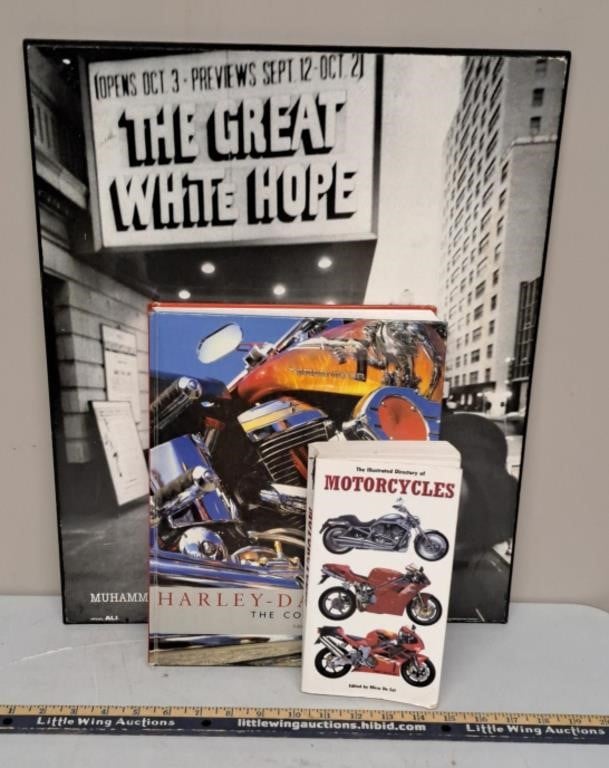 Wall Hanging & Motorcycle Books-HARLEY