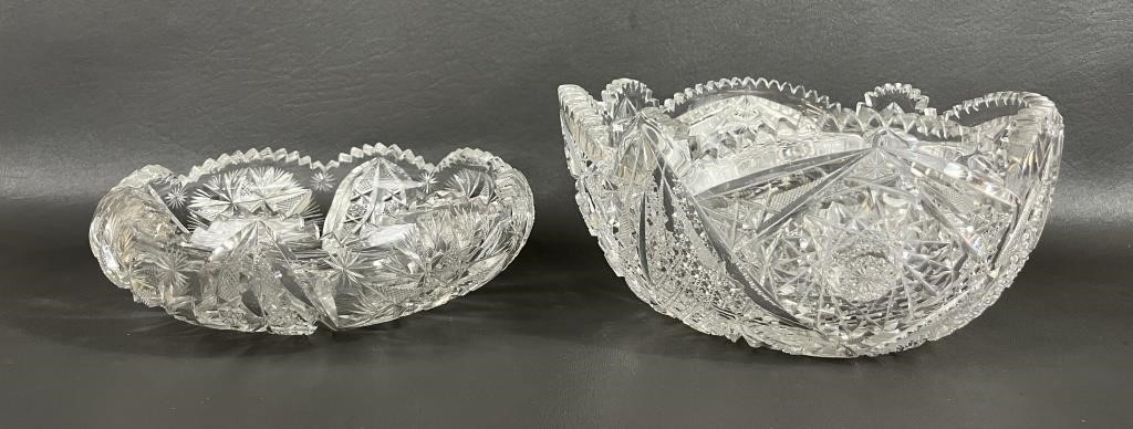 Two Cut Crystal Bowls