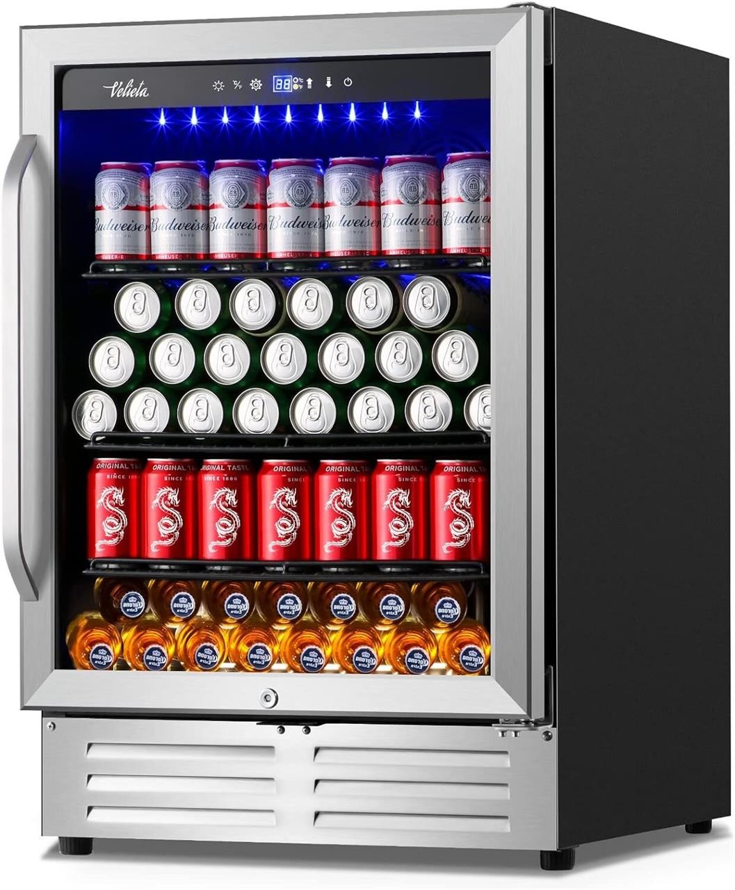 Velieta 24 Beverage Refrigerator  210 Can Cooler