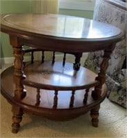 Maple Round End Table Occasional Table Round