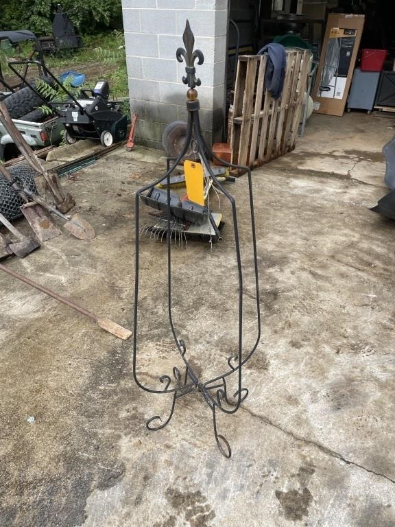 Metal plant stand 55" tall 16" wide