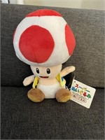 RARE Sanei Super Mario Series 7 inch Toad Plush To