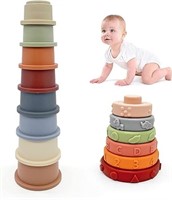 Montessori Baby Toys 6-12 Months, Stacking Cups Ba