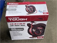 hyper tough 3/8" x 50ft air hose reel 300psi new