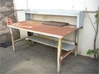 Steel Work Bench w/Pipe Vise  6ft x 3ft x 4ft