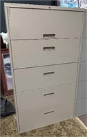 STEELCASE 36 "- 5 DRAWER LATERAL FILE