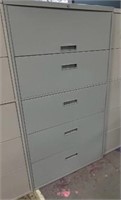 STEELCASE 36" - 5 DRAWER LATERAL FILE