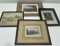 Antique Military Etching & More