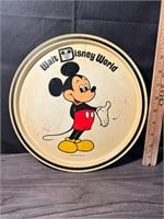 Vintage Walt Disney Mickey Mouse Metal Tray 1970's