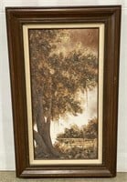 (H) Perez Tree Oil Painting on Canvas 19” x 31”