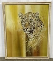 (H) Phil Prentice Cheetah Acrylic Painting 24” x