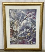 (H) Kettleborough Swan Print 25 1/2" x 32”