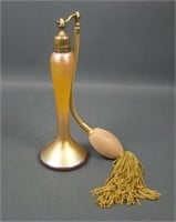 Durand Gold Art Glass Perfume & Atomizer