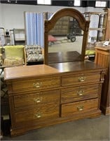 (NO) Vintage Lexington 6 Drawer Dresser and Wall