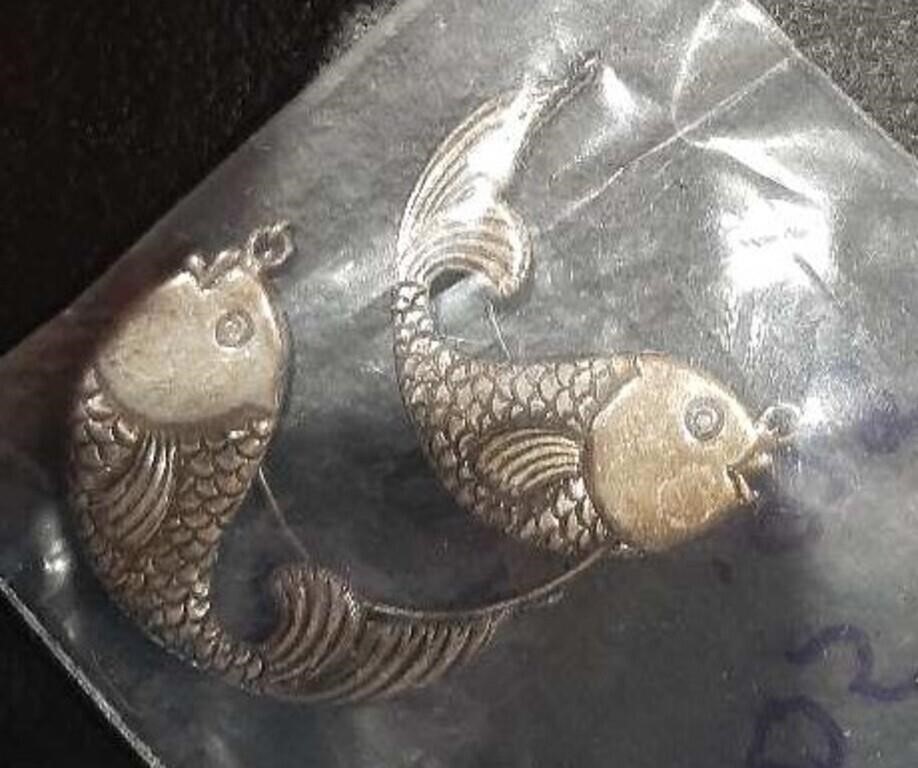 .925 dolphin earrings