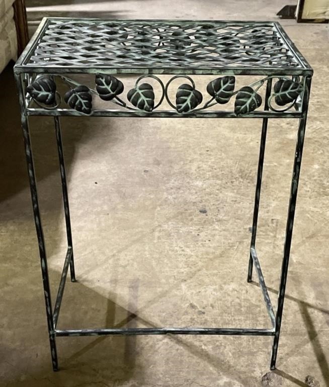 (H) Metal Plant Stand 18” x 11 1/2” x 25