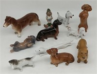 (M) Dachshund ceramic dogs including Beswick,