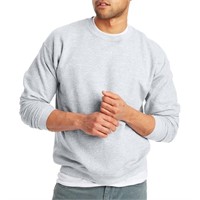 5XL, Hanes Men's EcoSmart Sweatshirt, ash