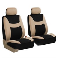 FH Group Flat Cloth Car Seat Cover Set for Car