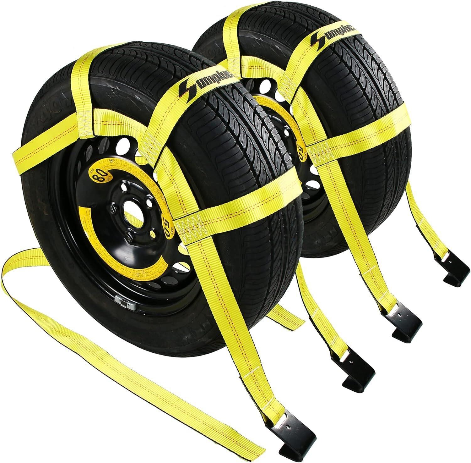$50  2Pk Tow Straps  Fits 14-19 Tires  Yellow