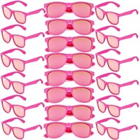20 Pack Hot Pink Sunglasses Bulk Colored Party