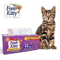 15 Count Fresh Kitty Litter Box Liners Super