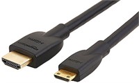 Basics Mini HDMI to HDMI Adapter Cable, 10.2Gbps