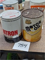 Nitron & CT Lube Quart Oil Cans