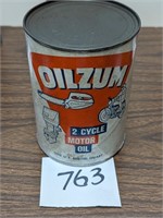 Oilzum 2 Cycle Composite Quart Oil Can - Full