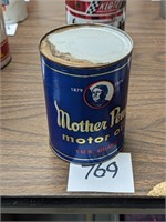 Mother Penn Composite Quart Oil Can - Empty