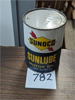 Sunoco Sunlube Composite Quart Oil Can - Full