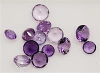 (LB) Amethyst Gemstones - Round Cuts (approx. 3.5