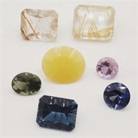 (LB) Gemstones - Topaz, Zabdrite, Vaseline Jade,