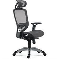$100  FlexFit Hyken Mesh Task Chair Gray UN59464V-