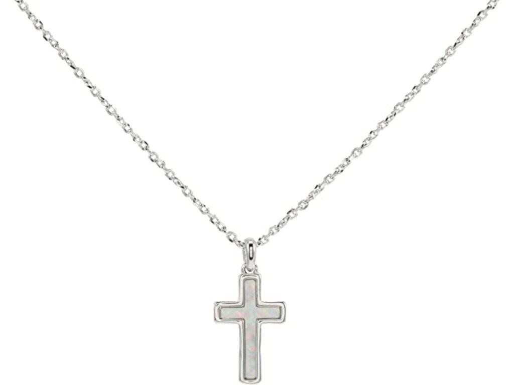 Kendra Scott Cross Silver Pendant Necklace in
