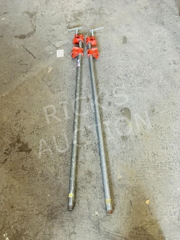 set of 48" pipe clamps