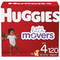 $67  Huggies Little Movers Diapers  Size 4  120 Ct