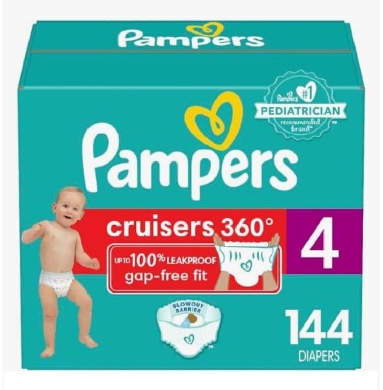1 LOT (1 BOX) OF PAMPERS 4 MONTHS PULL UPS