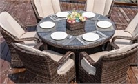 (TABLE ONLY) Northpoint 6 - Person Round Outdoor