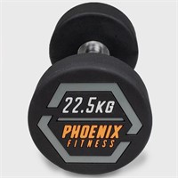 $100  22.5kg Rubber Cast Dumbell Weight