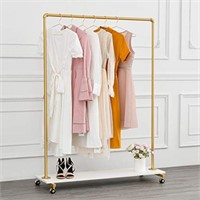 BOSURU Gold Pipe Clothing Rack Garment Rack with S