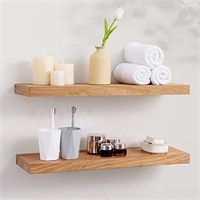 Axeman Floating Shelves, 8 Inch Deep Rustic Solid