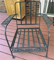 Grape & Vine Wrought Iron Patio Chair w/Cushions