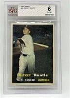 Graded 1957 Topps Mickey Mantle #95 Card
