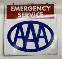 AAA Emergency Services Metal Sign