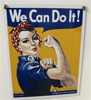 We Can Do It Metal Sign
