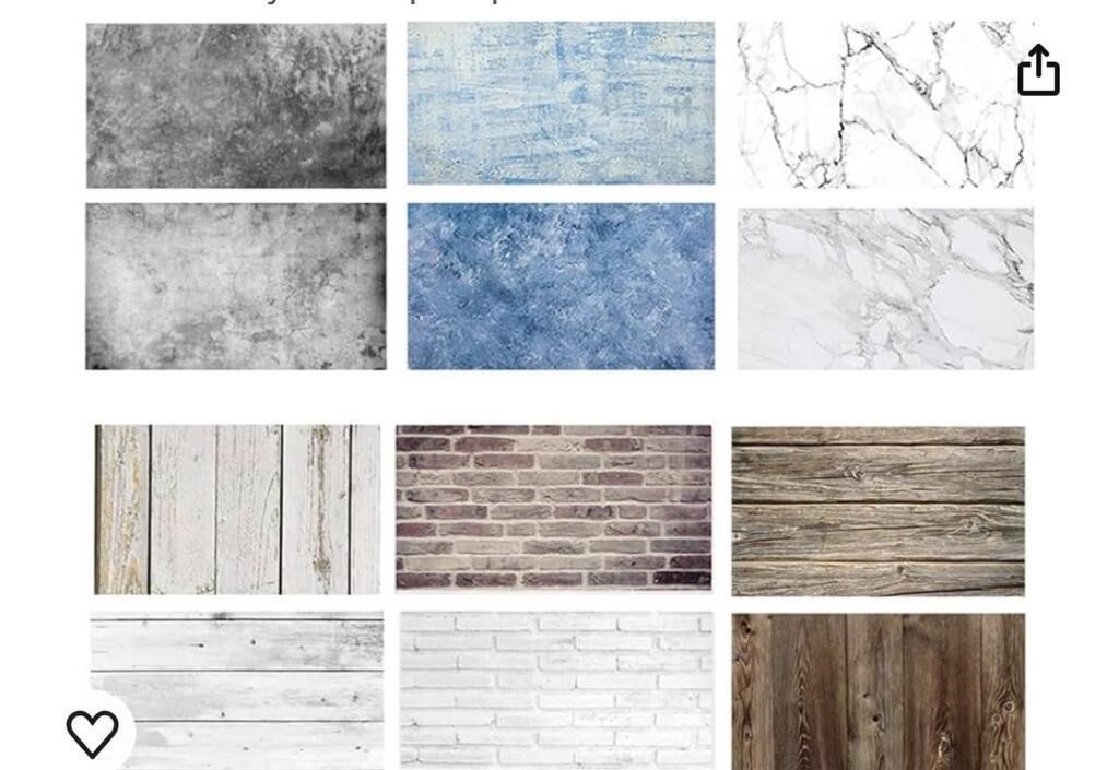 ASSORTED PHOTOGRAPHY BACKDROPS X8